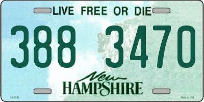 NH license plate 3883470
