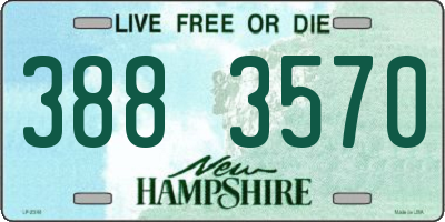 NH license plate 3883570