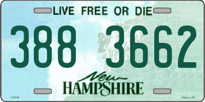 NH license plate 3883662
