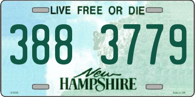NH license plate 3883779