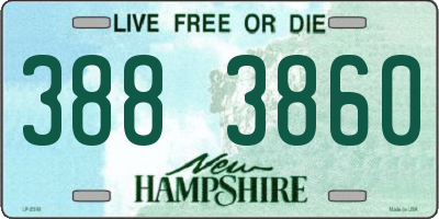 NH license plate 3883860