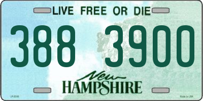 NH license plate 3883900