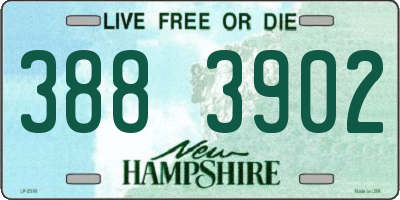 NH license plate 3883902