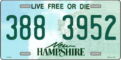 NH license plate 3883952