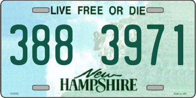 NH license plate 3883971