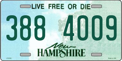 NH license plate 3884009
