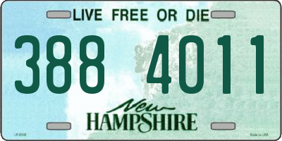 NH license plate 3884011