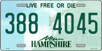 NH license plate 3884045