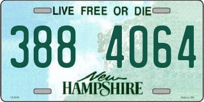 NH license plate 3884064