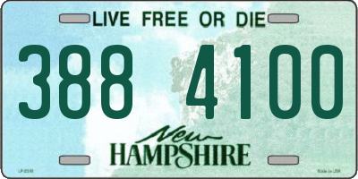 NH license plate 3884100