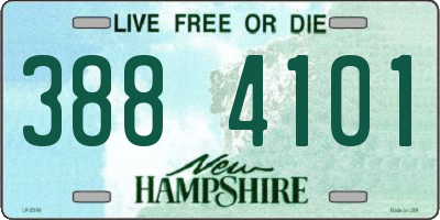 NH license plate 3884101