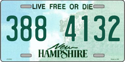 NH license plate 3884132