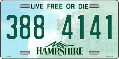 NH license plate 3884141