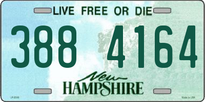 NH license plate 3884164