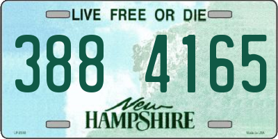 NH license plate 3884165