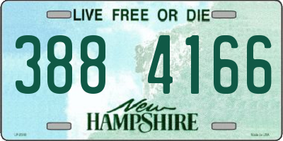 NH license plate 3884166