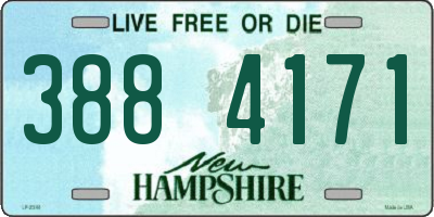 NH license plate 3884171