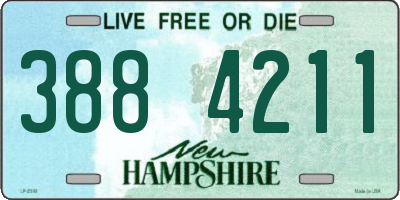 NH license plate 3884211
