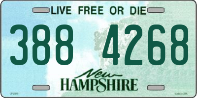 NH license plate 3884268