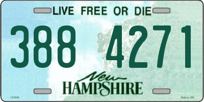 NH license plate 3884271