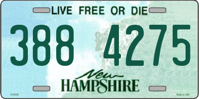 NH license plate 3884275