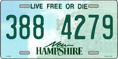 NH license plate 3884279
