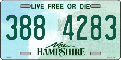 NH license plate 3884283