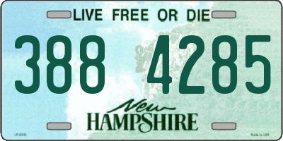 NH license plate 3884285