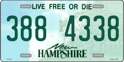 NH license plate 3884338