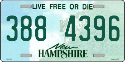 NH license plate 3884396