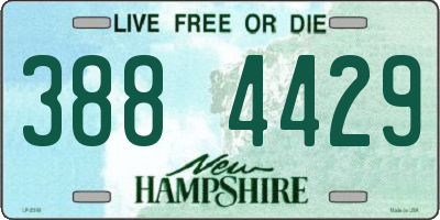 NH license plate 3884429