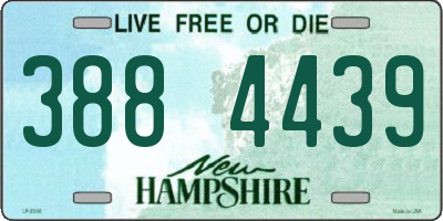 NH license plate 3884439