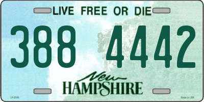 NH license plate 3884442