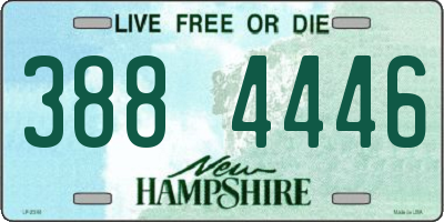NH license plate 3884446