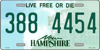 NH license plate 3884454