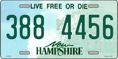 NH license plate 3884456