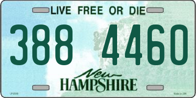 NH license plate 3884460