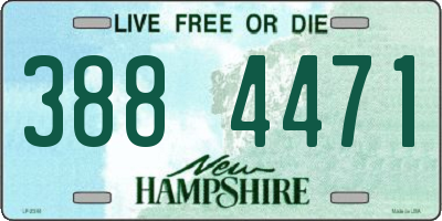 NH license plate 3884471
