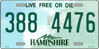 NH license plate 3884476