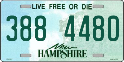NH license plate 3884480