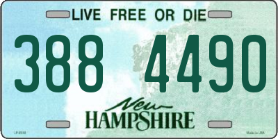 NH license plate 3884490