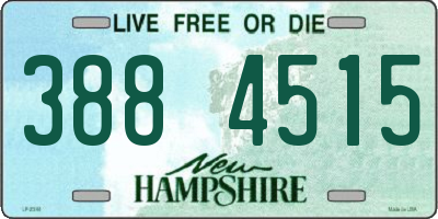 NH license plate 3884515