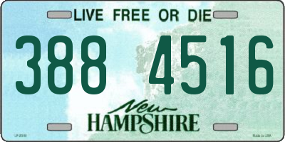 NH license plate 3884516