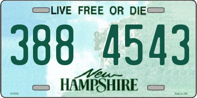 NH license plate 3884543