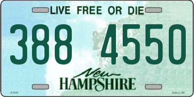 NH license plate 3884550