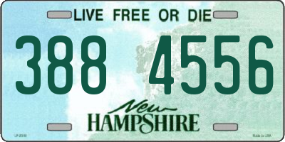 NH license plate 3884556