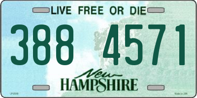 NH license plate 3884571