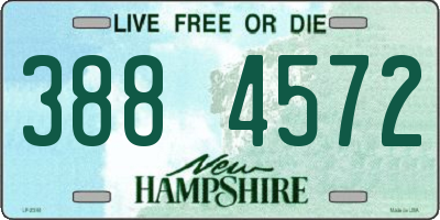 NH license plate 3884572