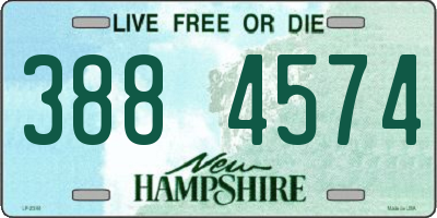 NH license plate 3884574