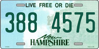 NH license plate 3884575